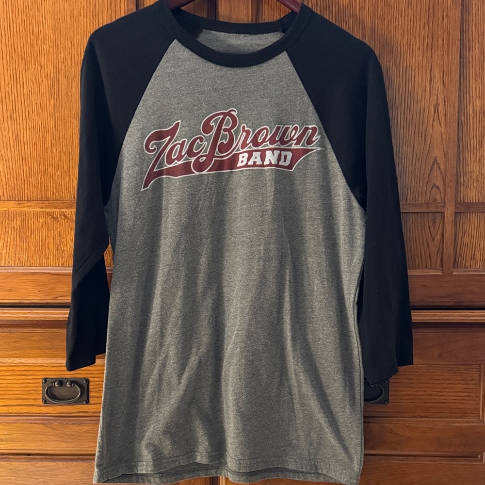 Zac Brown Band ZBB 18 Concert Tour Raglan Long Sleeve Tee 2018 Southern Ground
